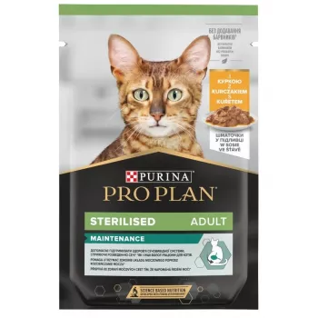 PURINA Pro Plan Cat Sterilised Maintenance Chicken - Nassfutter für Katzen - 85 g