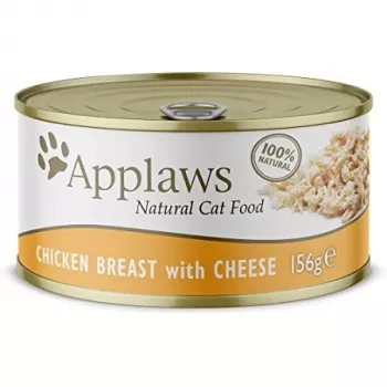 Applaws Hühnerbrust mit Käse in Brühe, 156 g, Nassfutter für ausgewachsene Katzen