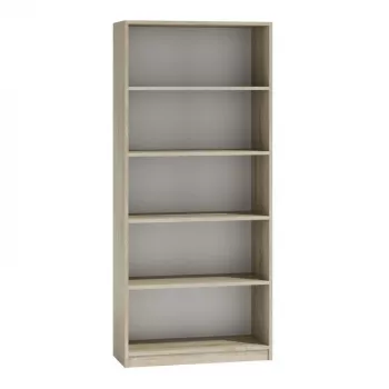 Büroregal top e shop R80 SONOMA, Eichenfinish, 5 Einlegeböden, 800×300×1820 mm