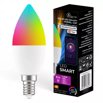Extralink Smartlife LED-Lampe, E14 C37 2700-6500K WiFi 220-240V