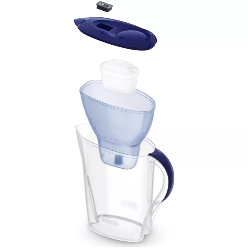 Wasserfilterkanne BRITA Marella XL, Tischfilter mit MAXTRA Kartuschen, 3,5 l Tank, 2 l Filterkapazität, blau