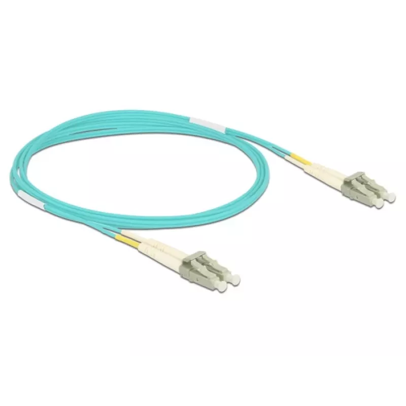 DELOCK Glasfaserkabel LC auf LC Multimode OM3 2 m