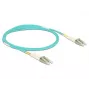 DELOCK Glasfaserkabel LC auf LC Multimode OM3 2 m