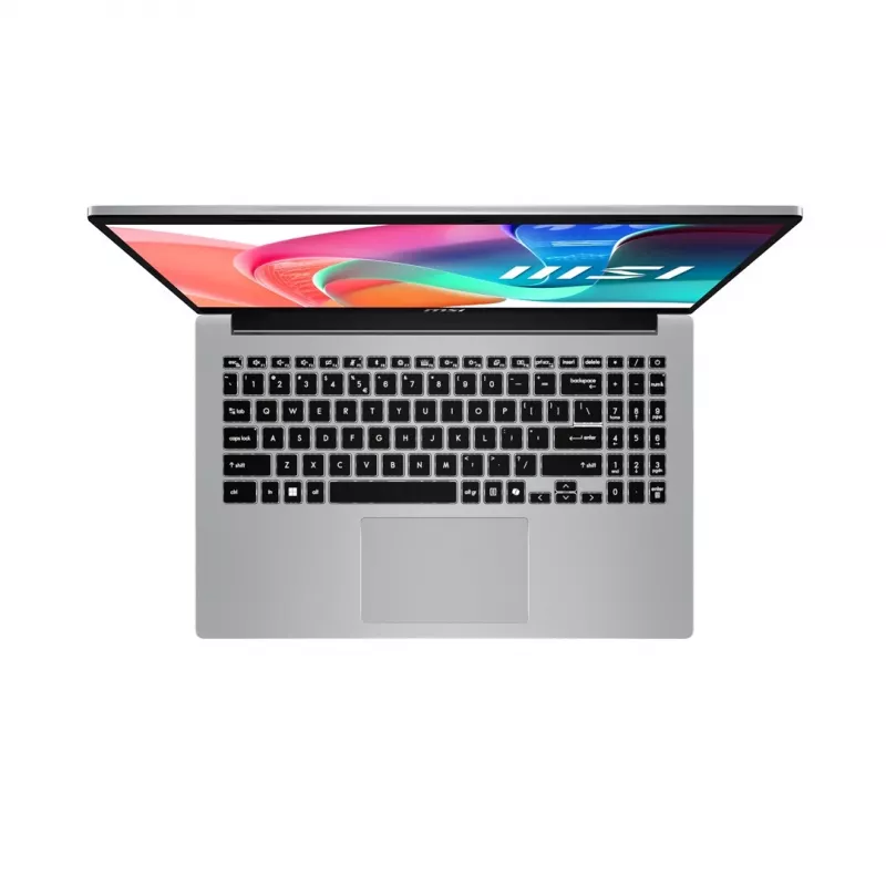 MSI Modern 15 F13MG-088PL Intel® Core™ i7 i7-1355U Laptop 39,6 cm (15,6) Full HD 16 GB DDR4-SDRAM 512 GB SSD Wi-Fi 6E (802.11ax) Windows 11 Pro Silber