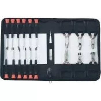 Werkzeugset Basetech 814583 – 19-teilig in Aufbewahrungstasche, Handwerkzeug-Kit