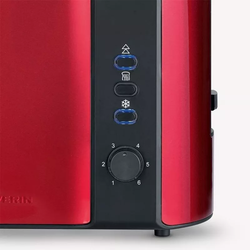 Toaster Severin AT 2217 2 Scheiben 800 W Schwarz Rot