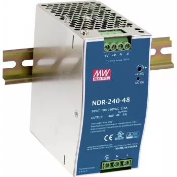 MEAN WELL NDR-240-48 Schaltnetzteil für Hutschiene, 240 W, 48 V 48 V, 240 W