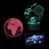 Manta SNL118RGB RGB 3D dekorative LED-Lampe