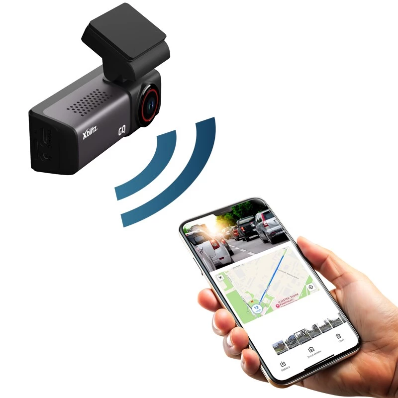 Auto-Dashcam Xblitz GO3 Full HD 2K (2560x1440) 140° IMX335, 60 fps, GPS, 2 Zoll Anzeige, Parkmodus, MicroSD bis 128 GB