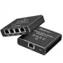Ethernet Mini Switch QOLTEC 52293 1x4 RJ45, unmanaged Netzwerk-Splitter 1-in 4-out