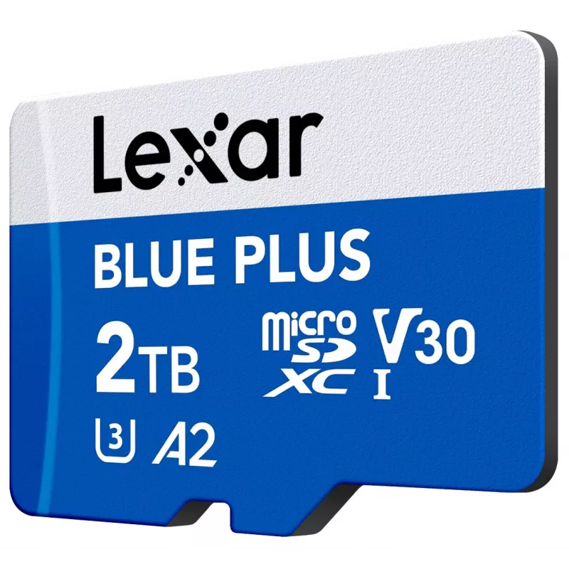 MicroSDXC-Speicherkarte Lexar BLUE PLUS 2 TB UHS‑I, 170 MB/s, U3 V30, wasserdicht