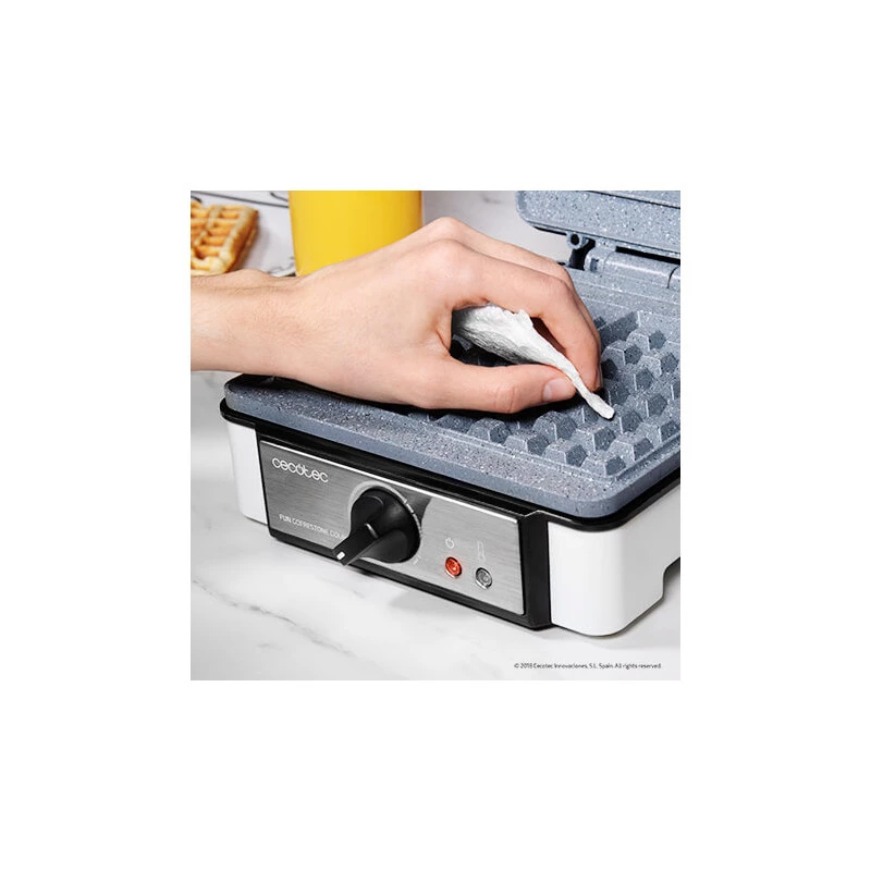 Waffeleisen Cecotec Fun Gofrestone Double 1200 W Grau Weiß