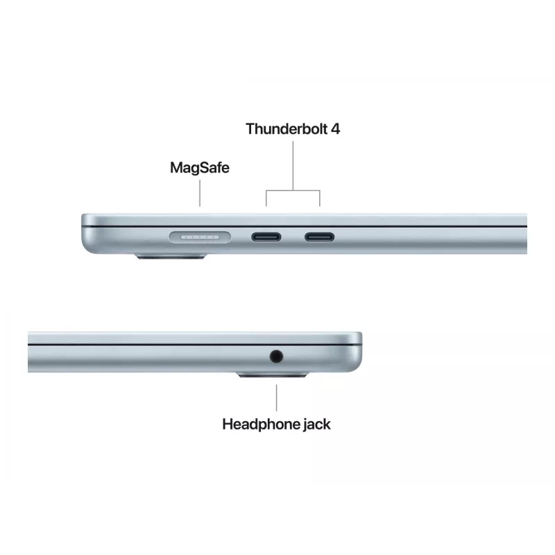 Apple MacBook Air 15 M4 Polarstern MW1J3D/A Apple M4 Chip mit 10-Core CPU 10-Core GPU, 16GB RAM, 256GB SSD (MW1J3D/A)