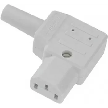 C13 Kaltgerätestecker Bachmann 915.973 Grau
