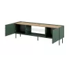 EF ONDA RTV-Schrank 180.5x40xH58.39 grün (stehend oder wandmontiert)