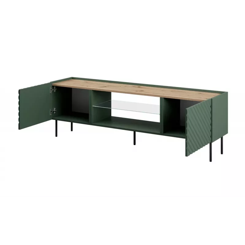 EF ONDA RTV-Schrank 180.5x40xH58.39 grün (stehend oder wandmontiert)