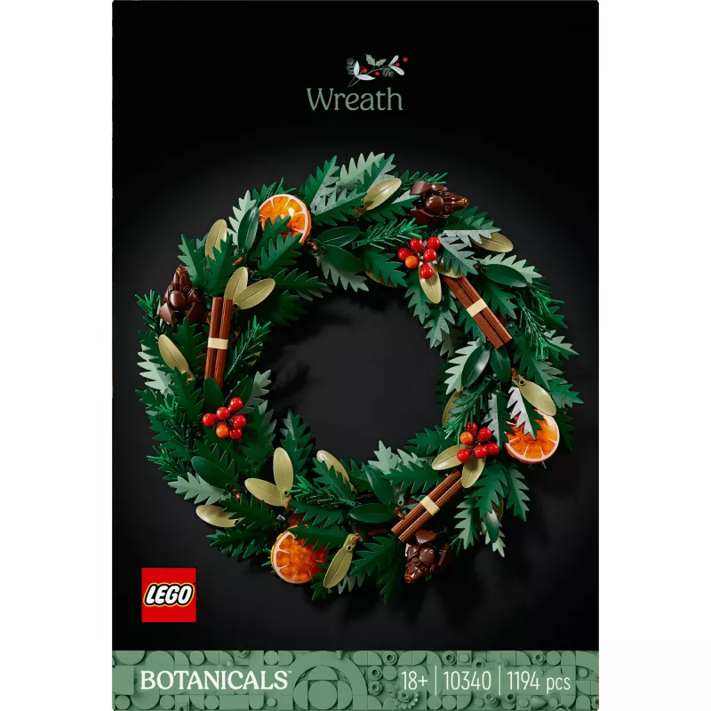 LEGO 10340 Icons Weihnachtskranz Bauspielzeug