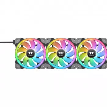 Thermaltake SWAFAN EX12 ARGB 120mm Reverse Blade 3er-Pack - Schwarz