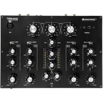 DJ-Mixer Omnitronic TRM-402 4-Kanal mit EQ und FX, Modell 10355930