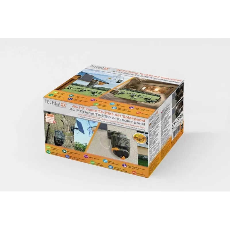 Technaxx 4G PT Dome TX-290 mit Solarpanel