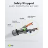 Wentronic Goobay CAT 6 Patchkabel, S/FTP (PiMF), Weiß, 3 m – LSZH halogenfrei, Kupfer (93507)