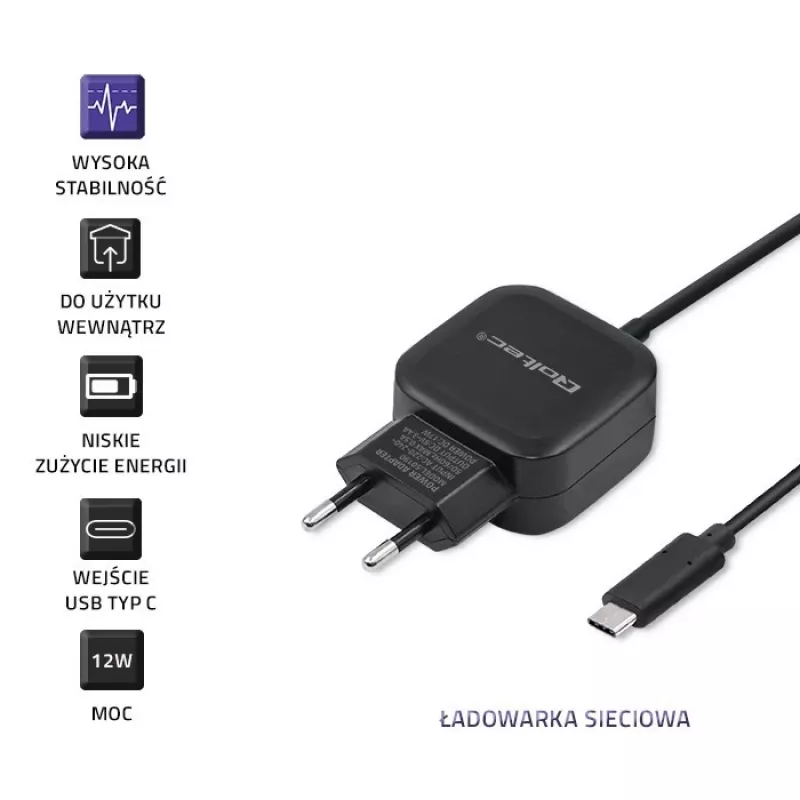 Qoltec 50190 Ladegerät für Mobilgeräte, Handy, Tablet, Telefon, Universal
