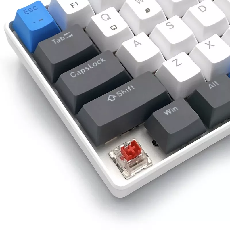 Mechanische Tastatur MEDIA-TECH MT1259 Red Core MX60, 60% Formfaktor, CHERRY MX Red Schalter, RGB-Hintergrundbeleuchtung, USB, High-Profile-Tasten