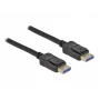 Delock - DisplayPort-Kabel - DisplayPort (M) zu DisplayPort (M) - DisplayPort 2,0 - 2,0 m - Unterstützt 10K 60 Hz (10.240 x 4320) - Schwarz (80262)