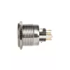 DimasTech vandalensicherer Drucktaster 25 mm Silverline Dot RGB PD216
