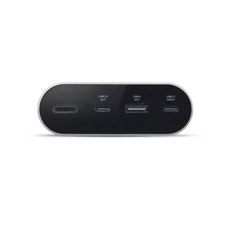 Tragbares Ladegerät Dell APB080GL 25000 mAh, 1×USB-A + 2×USB-C, 2 A Ausgang, grau, 0,522 kg