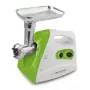 Fleischwolf ESPERANZA EKM012G — 600 W, Edelstahlklinge, Wursthorn, Kebbe-Aufsatz, Rückwärtslauf, rutschfeste Füße, weiß/grün
