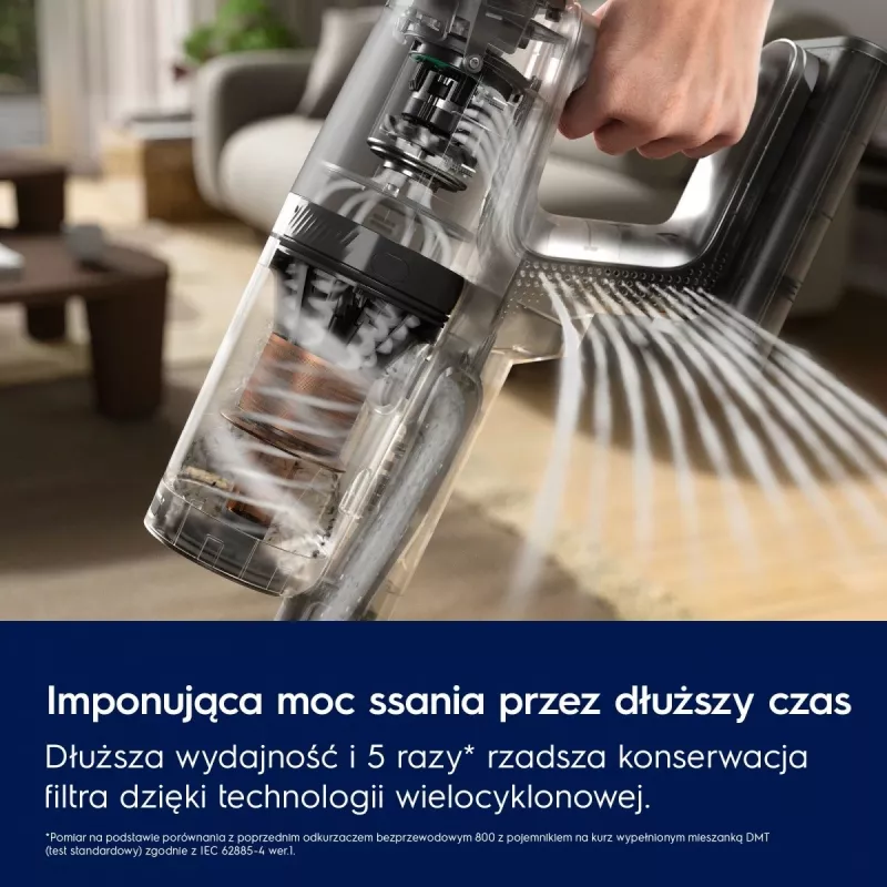 Electrolux EP82AB25UG Stielstaubsauger/Elektrobesen Akku Trocken Zyklonisch Beutellos 0,4 l 100 W Grau