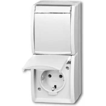 Busch Jaeger 20-02 EWN-54 Steckdose CEE 7/3 Weiß (2084-0-0714)