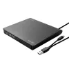 SAVIO AK-59 Externer schlanker CD/DVD-Brenner R/RW - USB-C/USB-A, schwarz