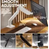 Monitorhalterung ONKRON G110-BG für 1 Display 15 kg, bis zu 106,7 cm (42 Zoll), VESA 75x75–100x100, Klemm-/Tüllenmontage, schwarz/grau