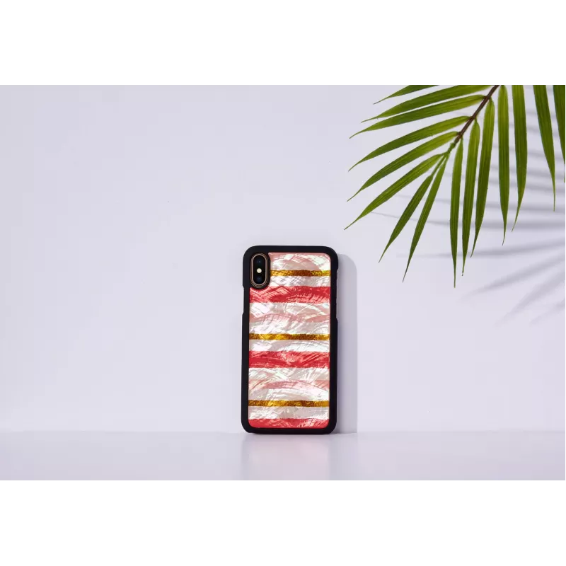 Smartphone-Hülle iKins für iPhone XS / iPhone XS Max Short Cake Schwarz Schutzhülle