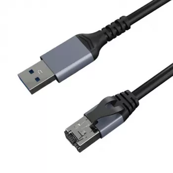 Interneto Kabel CAT6 UTP, USB3.0 Typ-A - RJ45, 15m