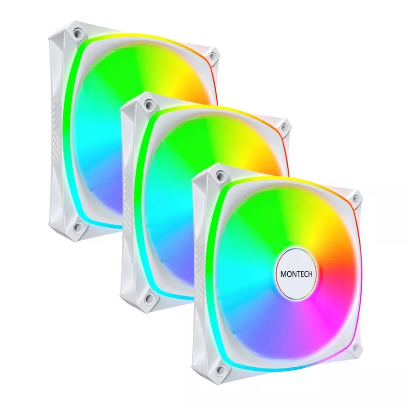 MONTECH AX120 PRO Weiß ARGB 120mm 3er-Pack