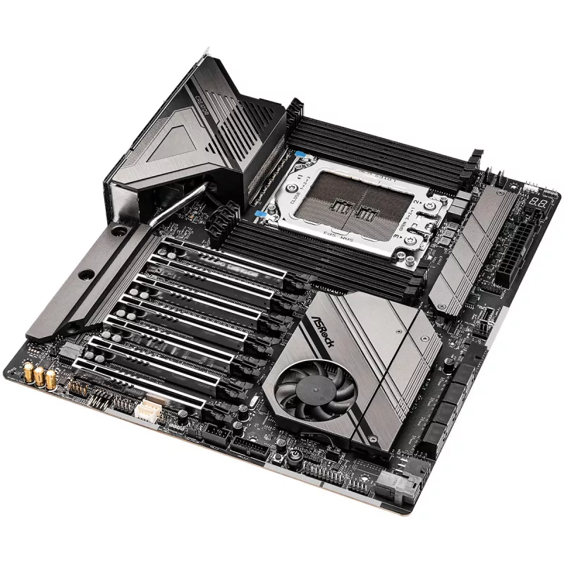Motherboard ASRock WRX80 CREATOR R2.0 — AMD WRX80, Socket sWRX8, E-ATX, 8× DIMM DDR4, 2 TB max, Wi‑Fi 6E, 10Gb LAN, 7.1 Audio