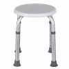 Runder Duschhocker aus Aluminium