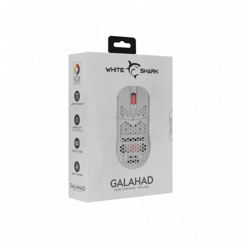 Maus White Shark GALAHAD White USB Typ-A