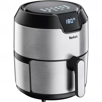Tefal Easy Fry EY401D Single 4,2 L Stand-alone 1500 W Heißluftfritteuse Schwarz, Edelstahl