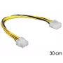 DeLOCK - Stromverlängerungskabel - Interne Stromversorgung, 8-polig (M) - Interne Stromversorgung, 8-polig (W) - 30 cm (83342)