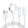 Magnetisches Ladekabel Joyroom S-IW008 Lightning USB-C 5V 1,2m Weiß Kabel