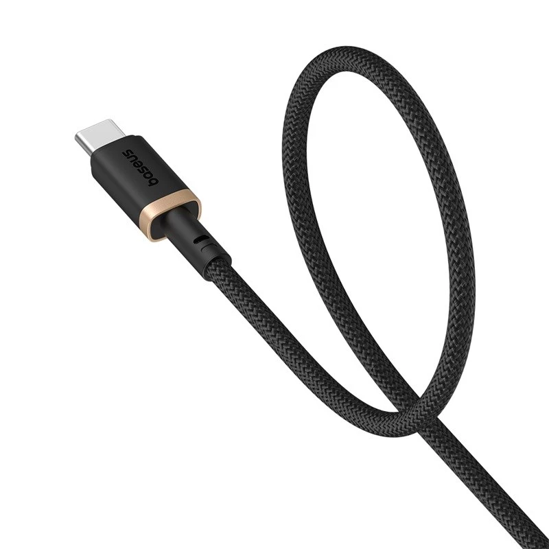 Baseus Dura USB Typ A auf Typ C 60 W Schnellladekabel 2 m Schwarz, Gold
