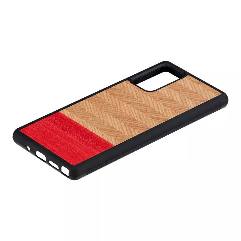 Handyhülle man and wood Galaxy Note 20 Herringbone Azalea Schwarz