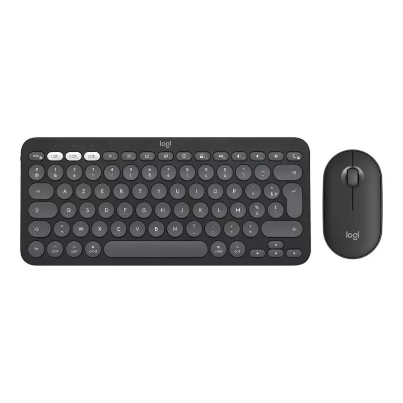 Logitech Pebble 2 Combo for Mac Wireless Tastatur Maus QWERTZ Deutsch Graphit