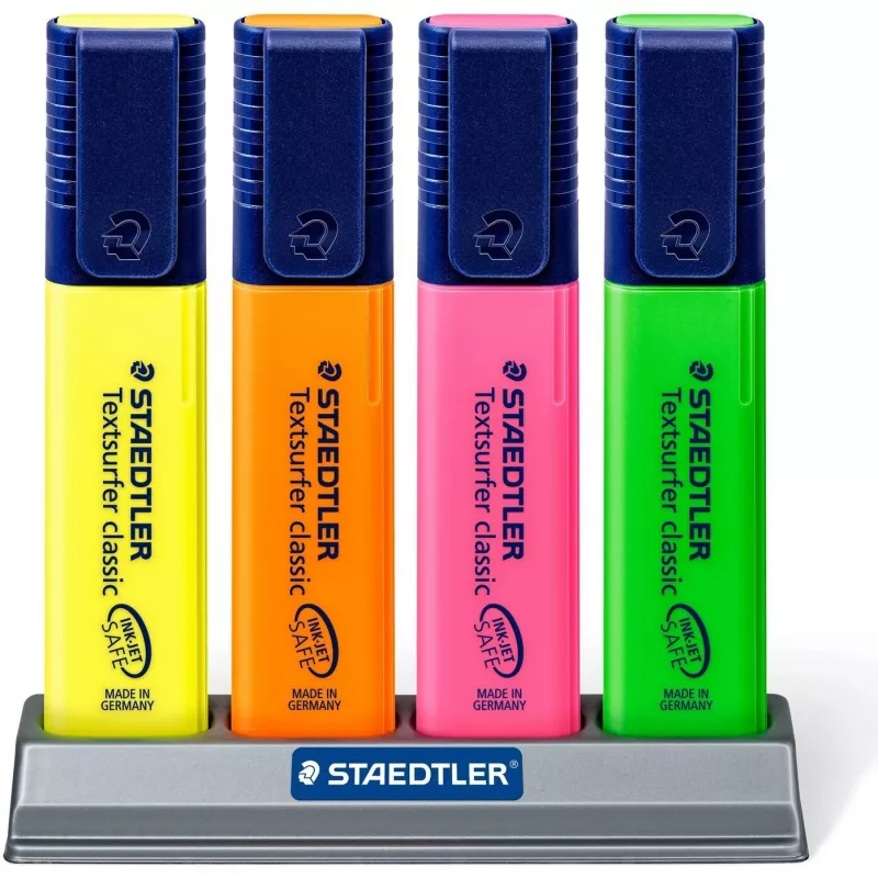 Marker Staedtler Textsurfer classic 364 Keilspitze Grün Orange Pink Gelb