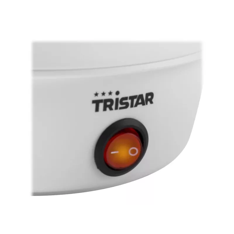 Eierkocher Tristar EK-3074 — Kapazität 7 Eier, 350 W, transparent/weiß