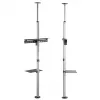 Maclean MC-791N Teleskop-Boden-Decken-TV-Halterung mit Ablage, 37–70 Zoll, 30 kg